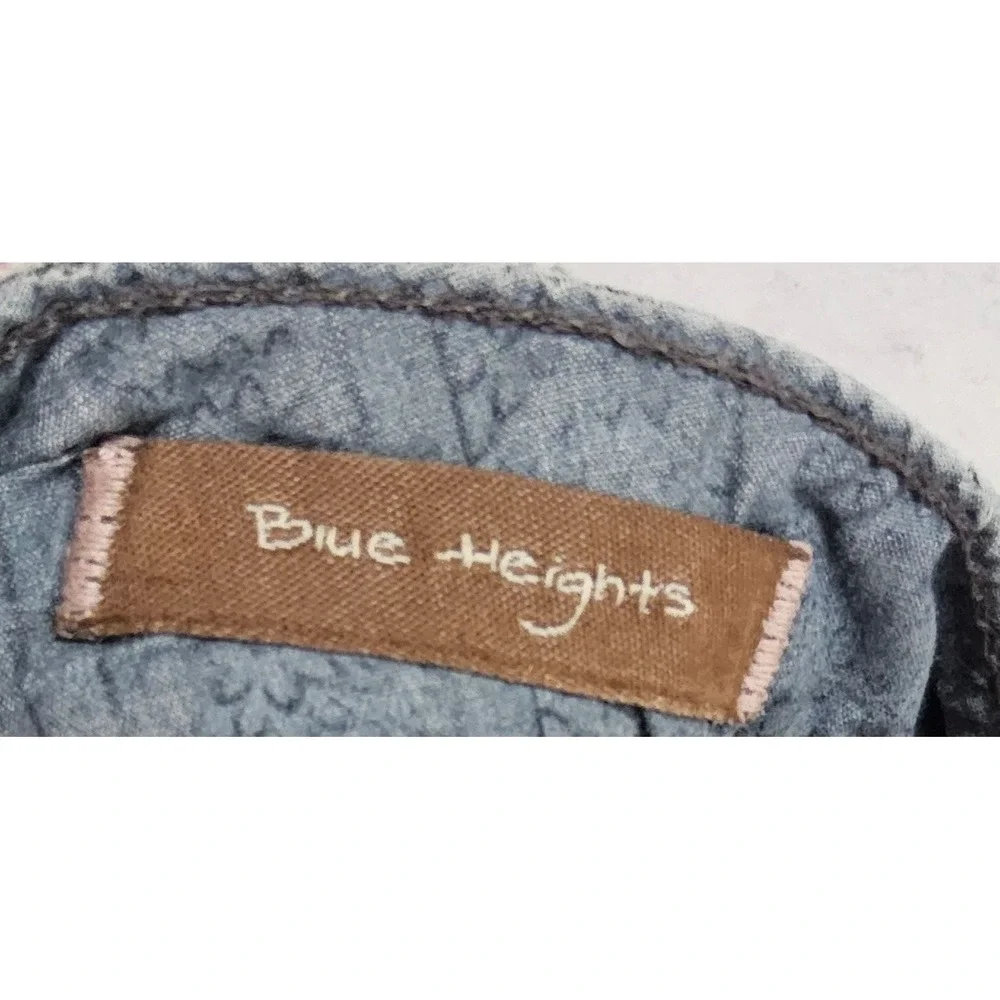 Paige Jeans Women 28 Tall Long Blue Heights Straight Leg‎ Grey Whisker Vtg  Y2K